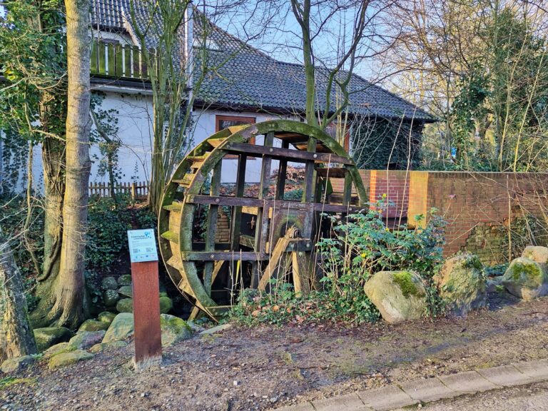 Das Mühlenrad der alte Wassermühle Osterholz-Scharmbeck